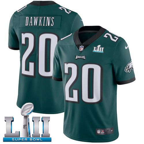 Youth Philadelphia Eagles #20 Dawkins Green Limited 2018 Super Bowl NFL Jerseys